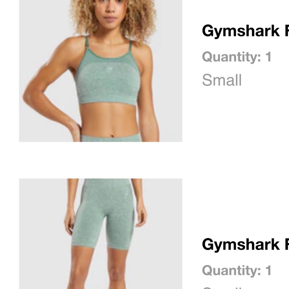 Gymshark Flex Sports Bra and Cycling Shorts